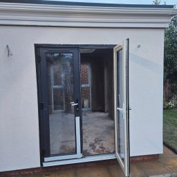 Sand and cement rendering by FIS Finishes home renovation #silicone render #plasterer #plastering #fis finishes #bathroom fitter